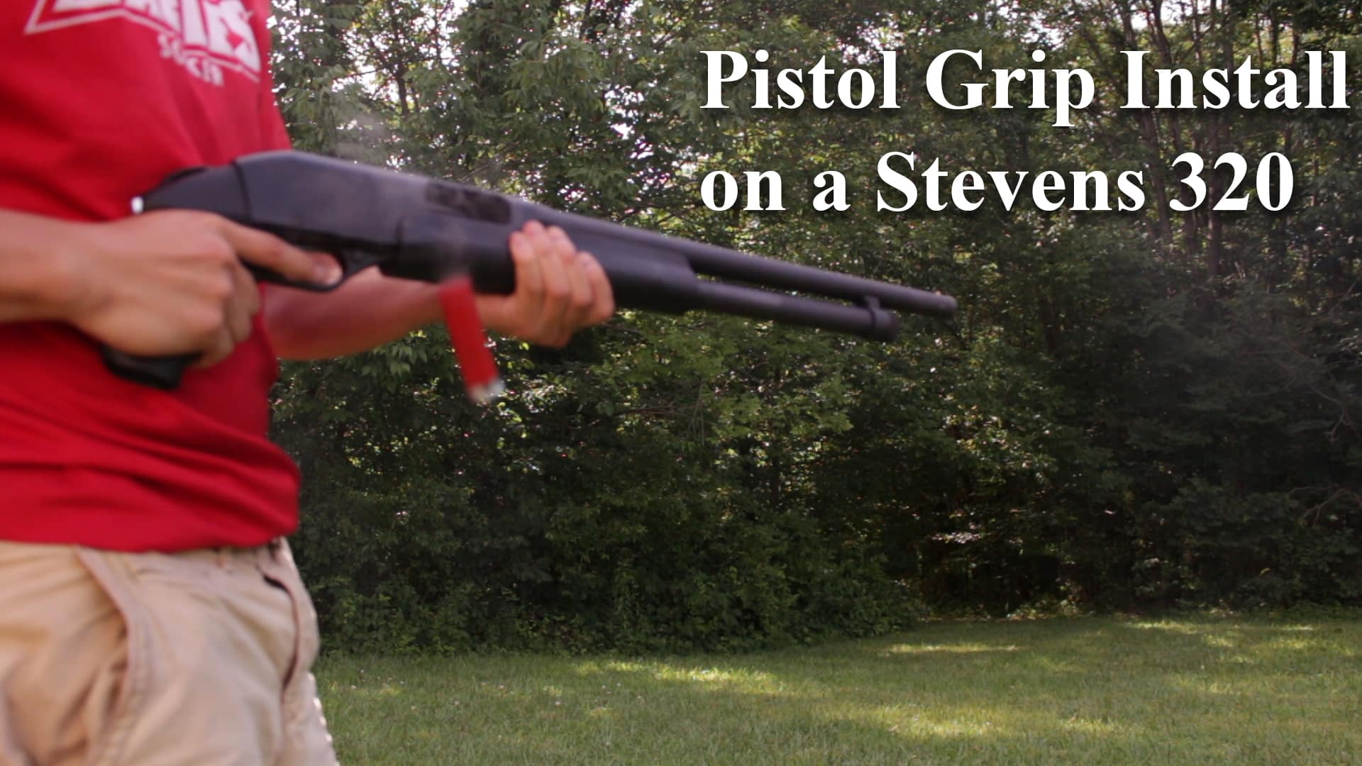 How to Install a Pistol Grip on a Savage Arms Stevens 320 shotgun