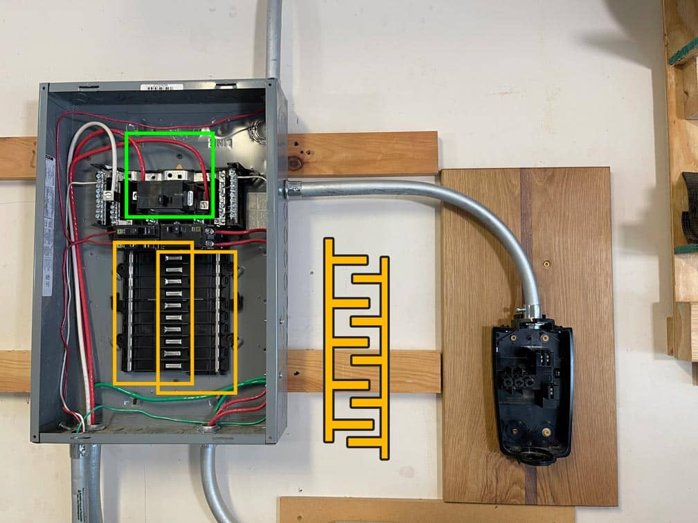 wiring tesla home charger